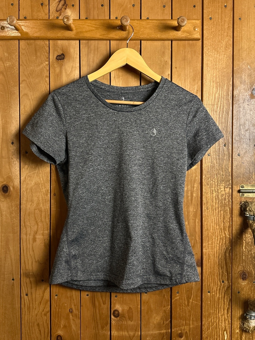 Women's Grey Active Crew Neck Tee Size Small